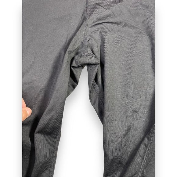 Nike Women's Legging Size Large Elastic Waist Skinny Leg Logo Black -1606CVT - Picture 3 of 9